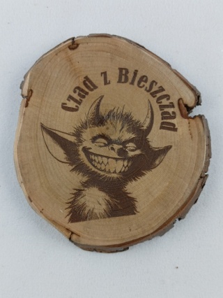 Magnes drewniany Czad z Bieszczad 1