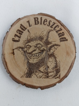 Magnes drewniany Czad z Bieszczad 2