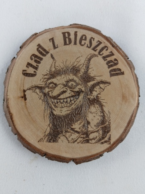 Magnes drewniany Czad z Bieszczad 2